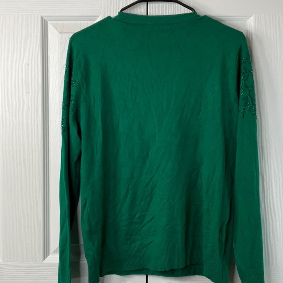 LIV Milano Women’s Green Long Sleeve Sweater Size L - Picture 9 of 9
